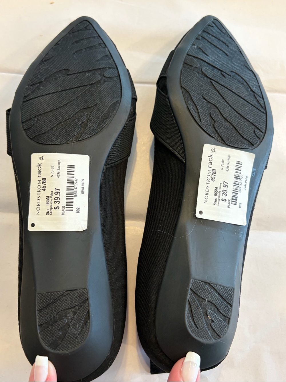 Anne Klein Black Pointed Toe iFlex Flats - Picture 6 of 6